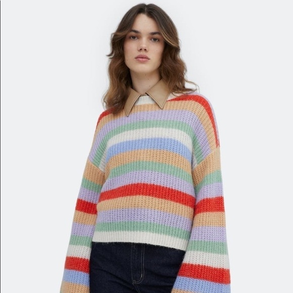 Edited Louise multicolored alpaca pullover sweater EU size 36 - Picture 1 of 11